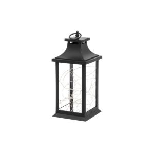 Finnlumor lanterne m/deco lys svart 40le