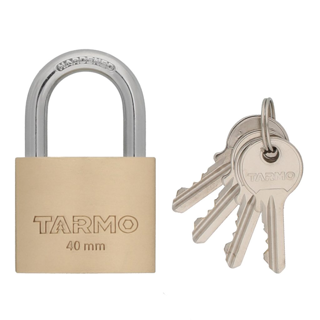 Tarmo hengelås messing 40 mm