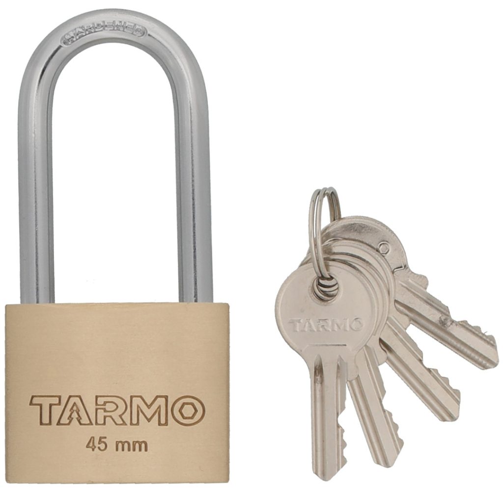 Tarmo hengelås messing lang 45 mm