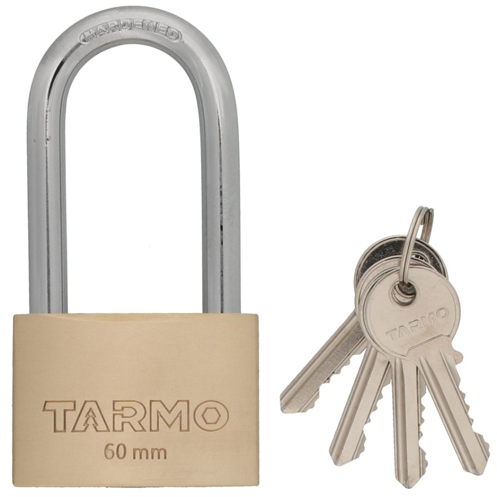 Tarmo hengelås messing lang 60 mm