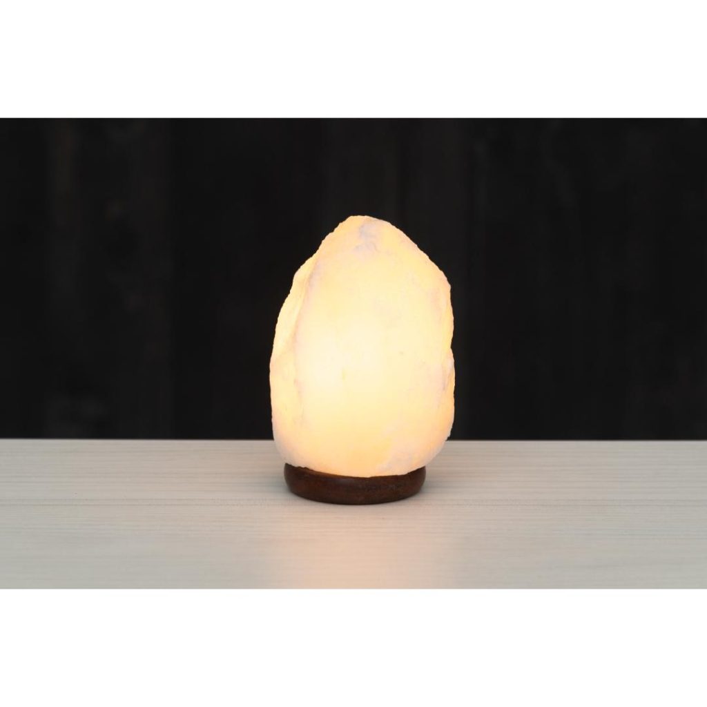 4living bordlampe rock salt hvit
