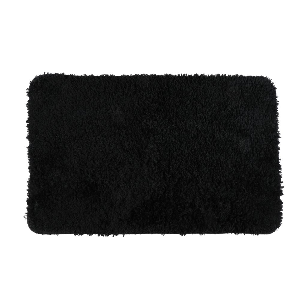 4living badematte solid 50x80 cm svart