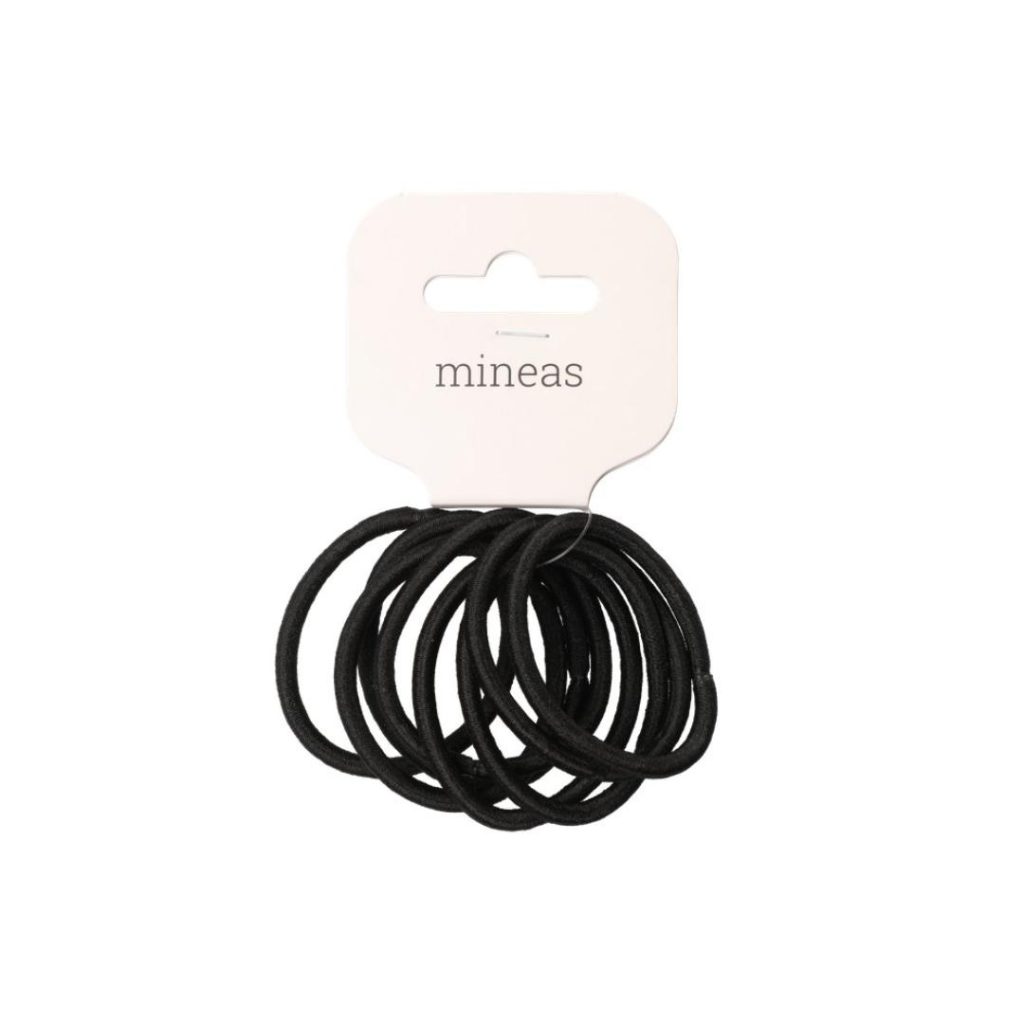 Mineas hår band basic 8 stk svart
