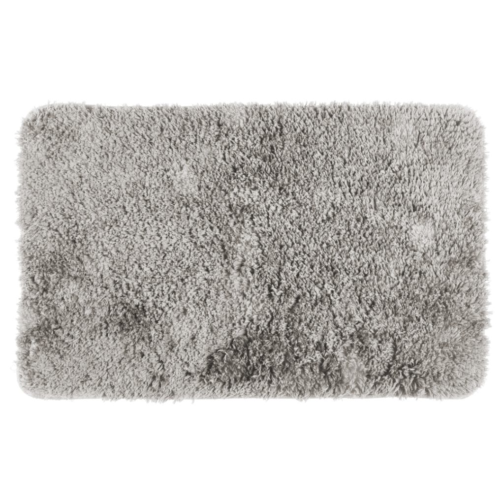 4living badematte solid 50x80 cm grå