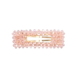 Mineas hårklips krystall perler rosa