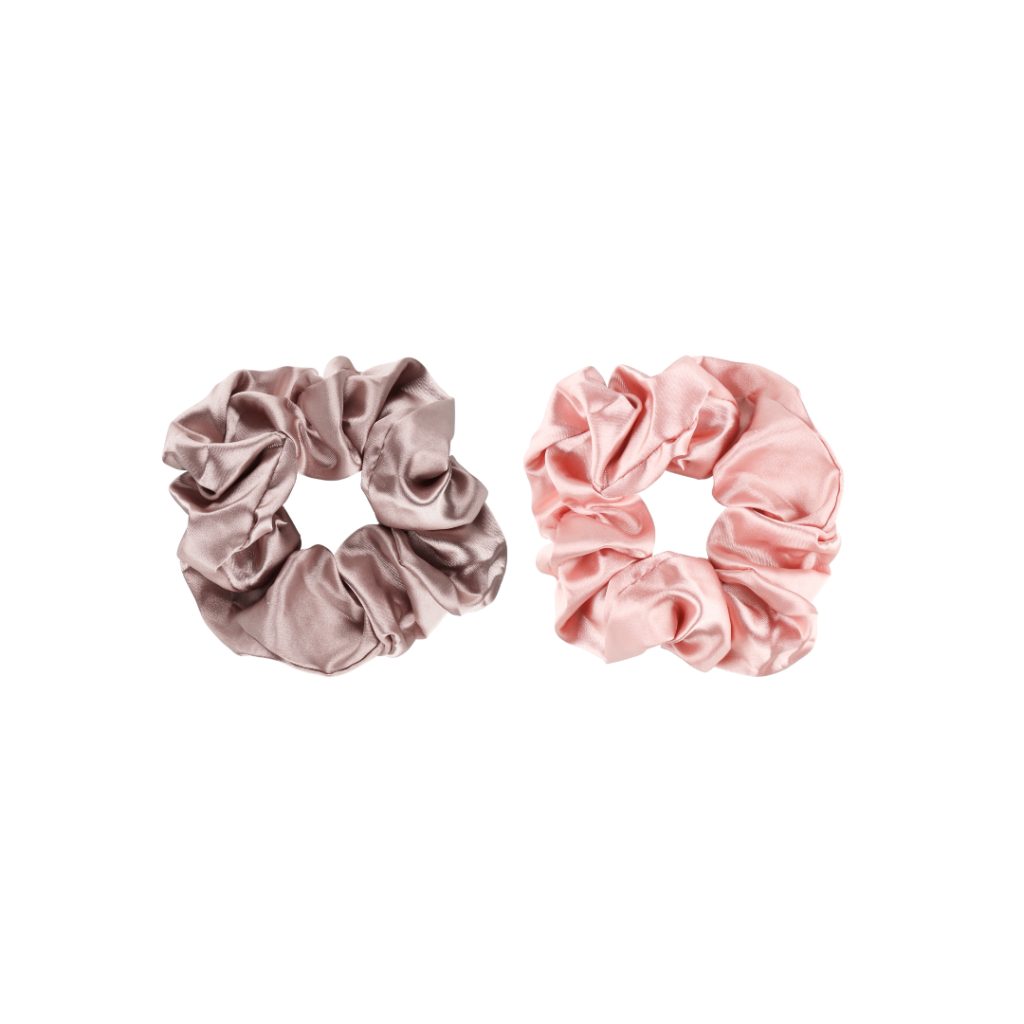Mineas scrunchie sateng 2 stk støvete li