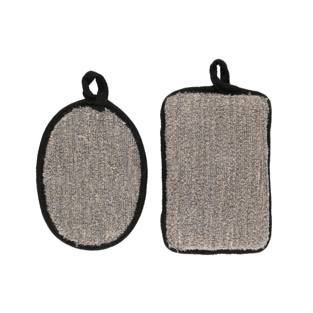 Mineas body skrubber svart 2 stk