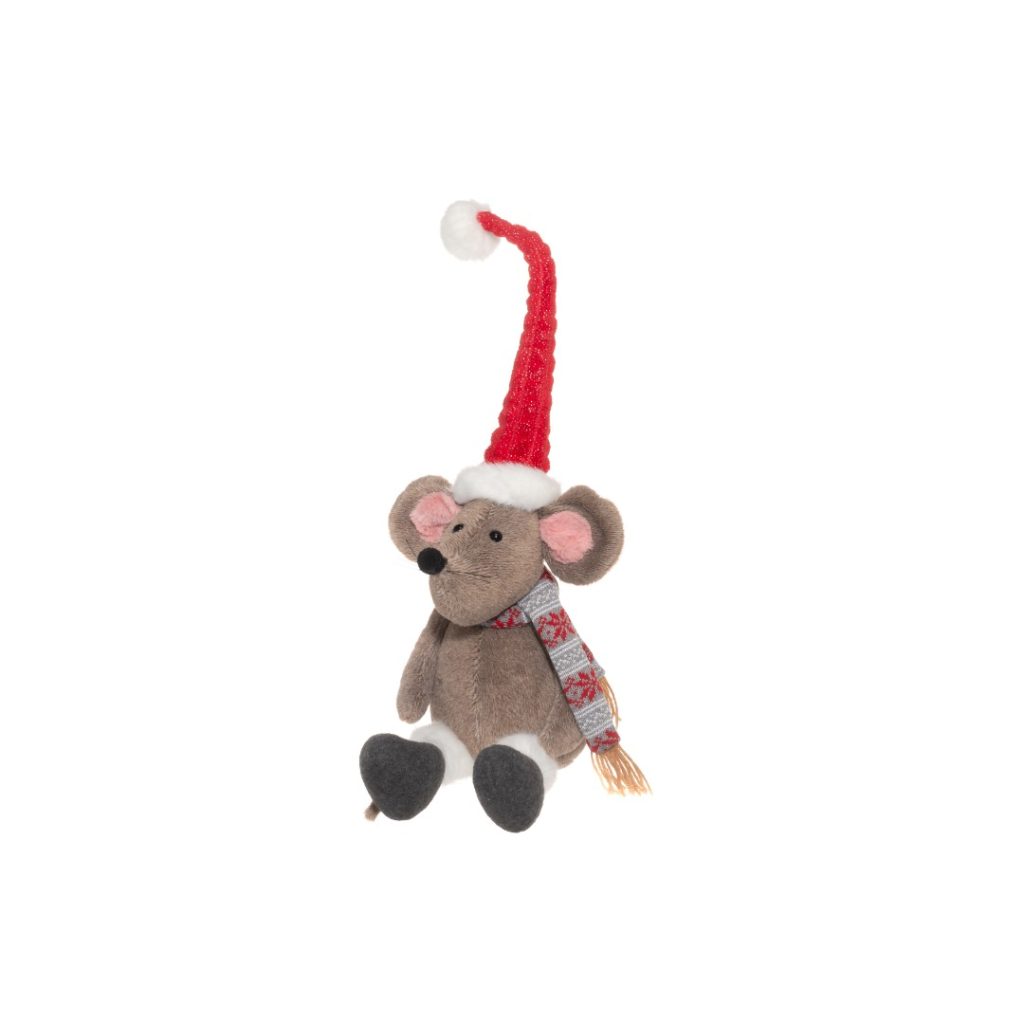 Winteria mus beady-eyed sittende 58 cm