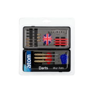 Atom dart 18 g stål 3 stk med utskiftbar