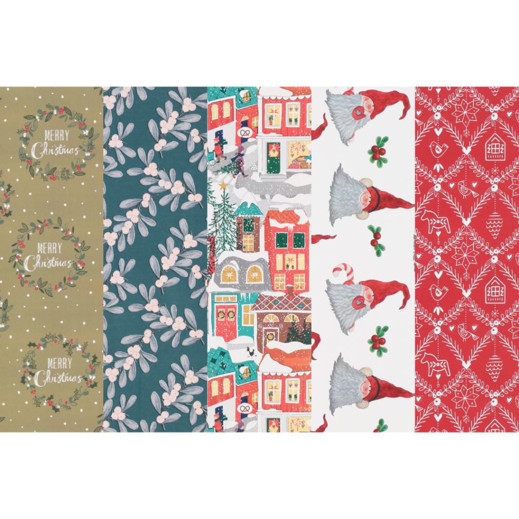 Winteria julepapir 70 cm x 10 m