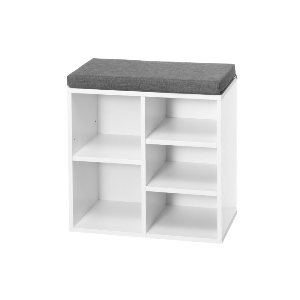 4living benk med oppbevaring hvit 51x29x