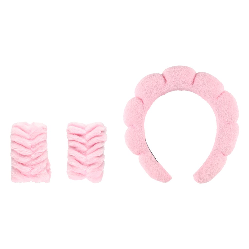 Mineas pannebånd og armbånd rosa