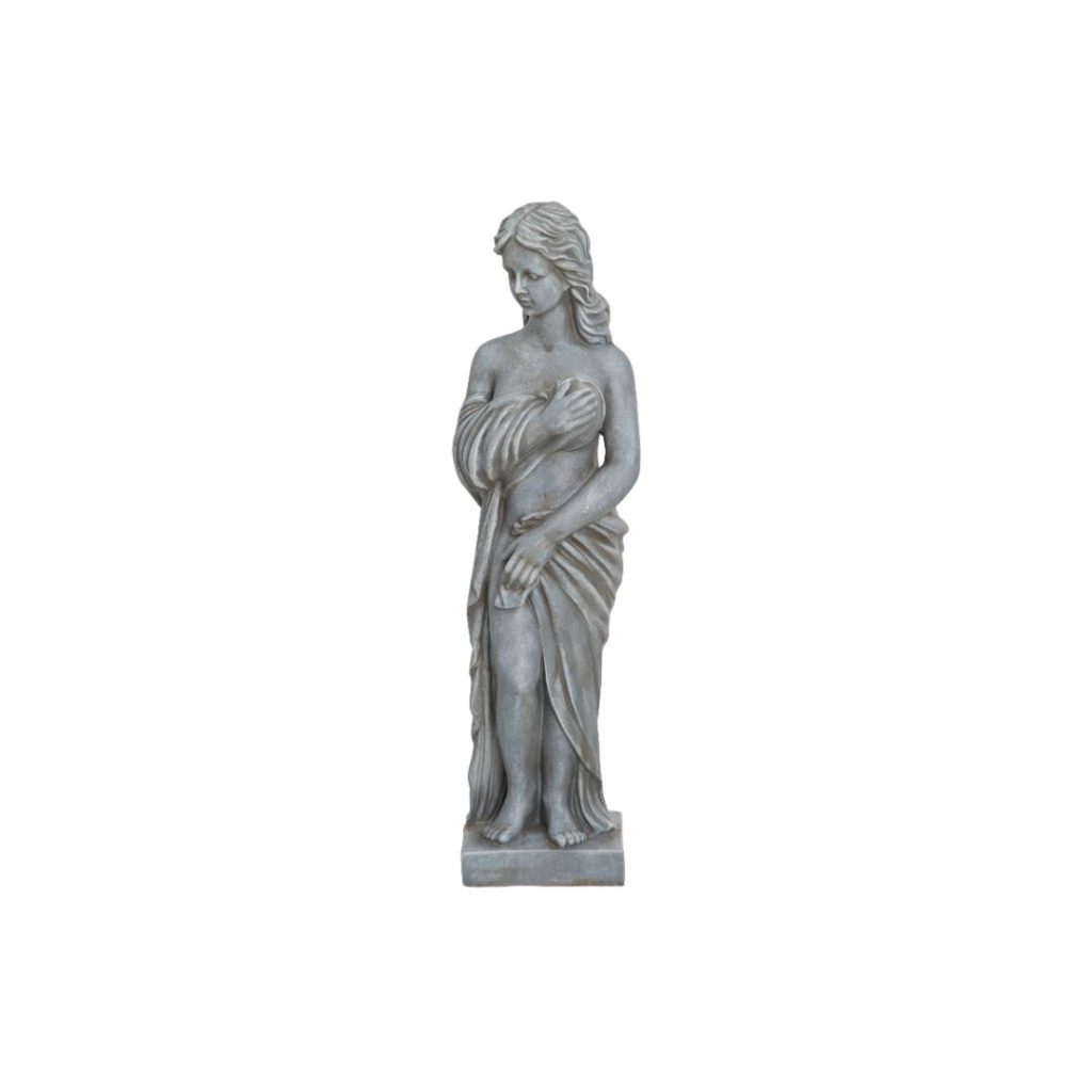 4living garden statue lady 82 cm grå