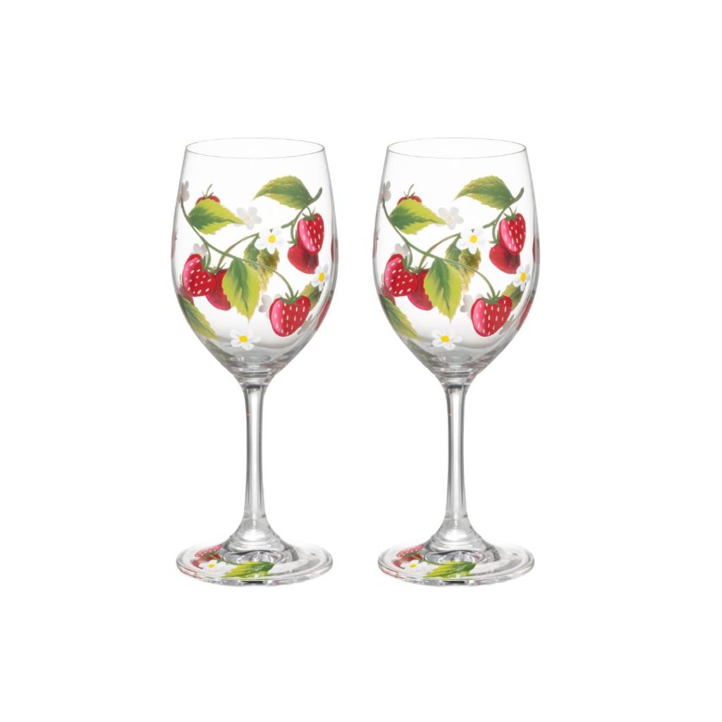4living vinglass jordbær 2 stk 35 cl