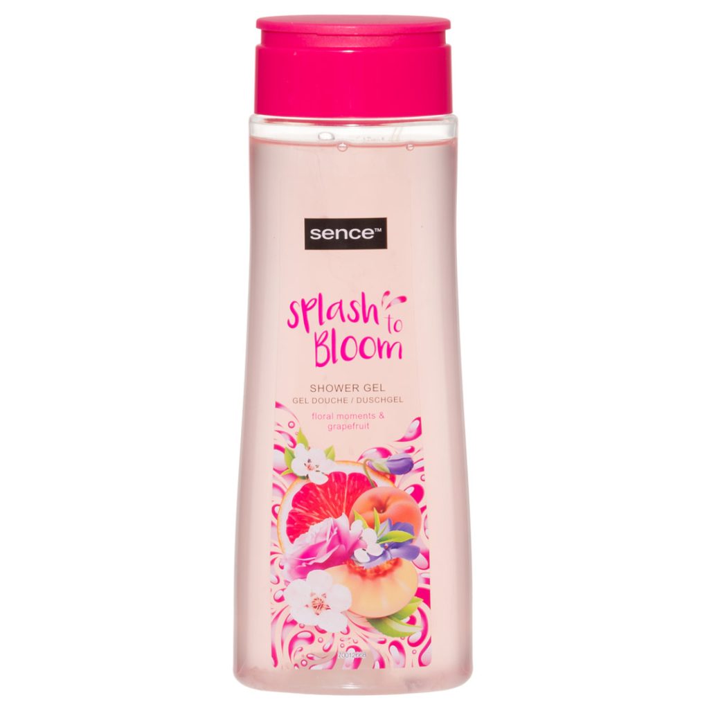 Sence splash til blom dusjgel floral/gra