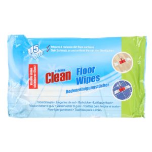 At home clean gulv wipes 15stk
