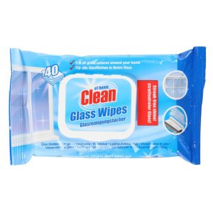 At home clean glass wipes 40 stk