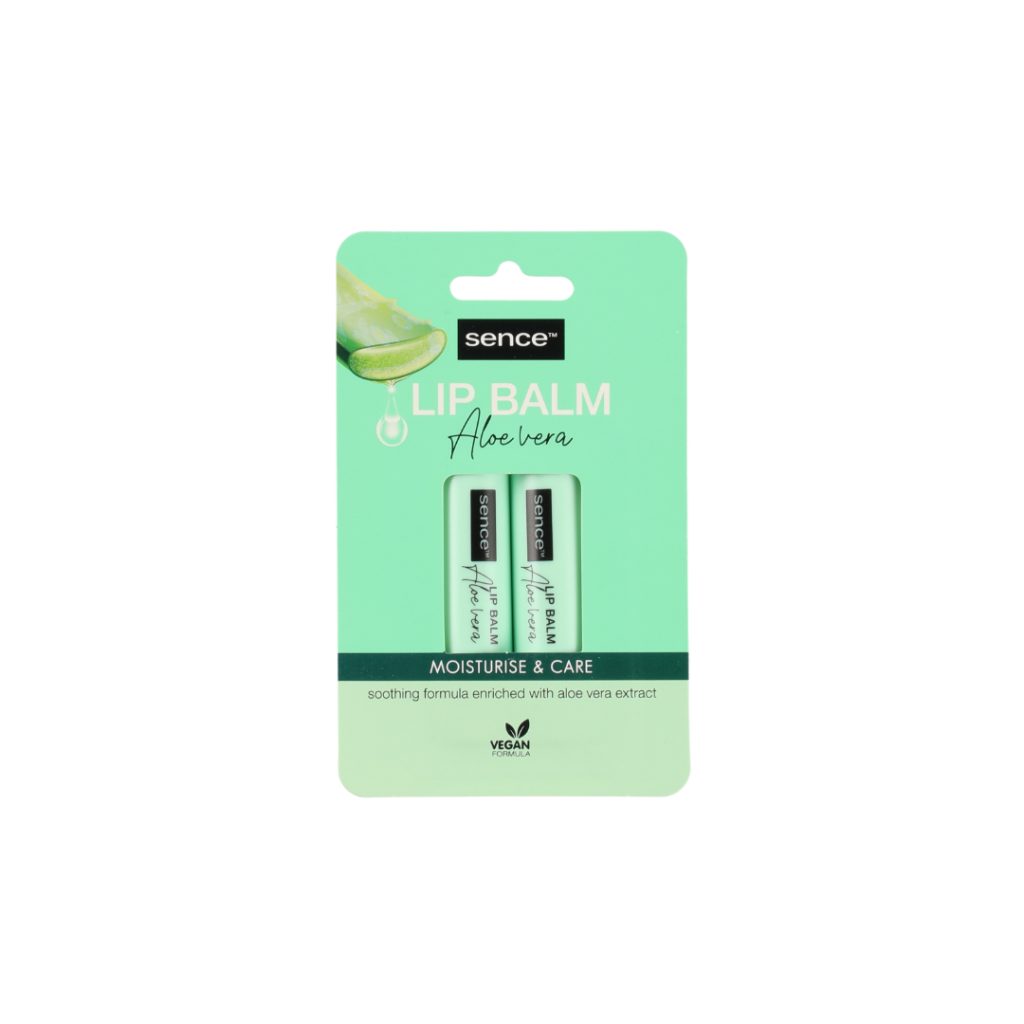Sence aloe vera leppepomade 2-pakning 2x